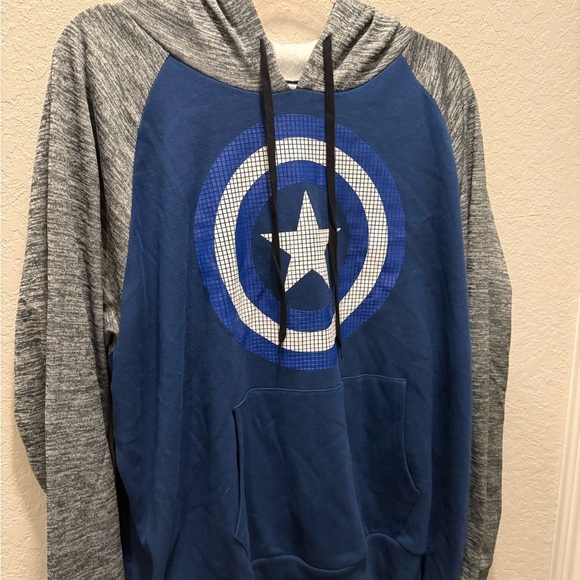 Avenger Blue and Gray Men's Hoodie Size 2XL - Picture 1 of 4